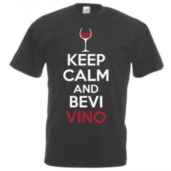 Maglietta Keep Calm and Bevi Vino