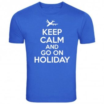 Maglietta Keep Calm and Go On Holiday